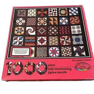 Ceaco 1000 Piece The Patch Match Quilt Design Puzzle